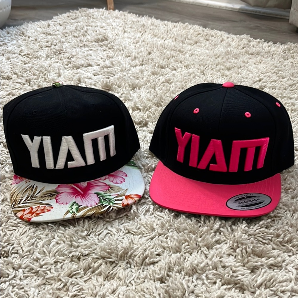 YIAM Flat Bill Hats- set of 2